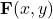 \mathbf{F}(x, y)