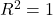 R^2 = 1