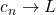 c_n \to L