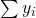 \sum y_i