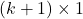 (k+1) \times 1